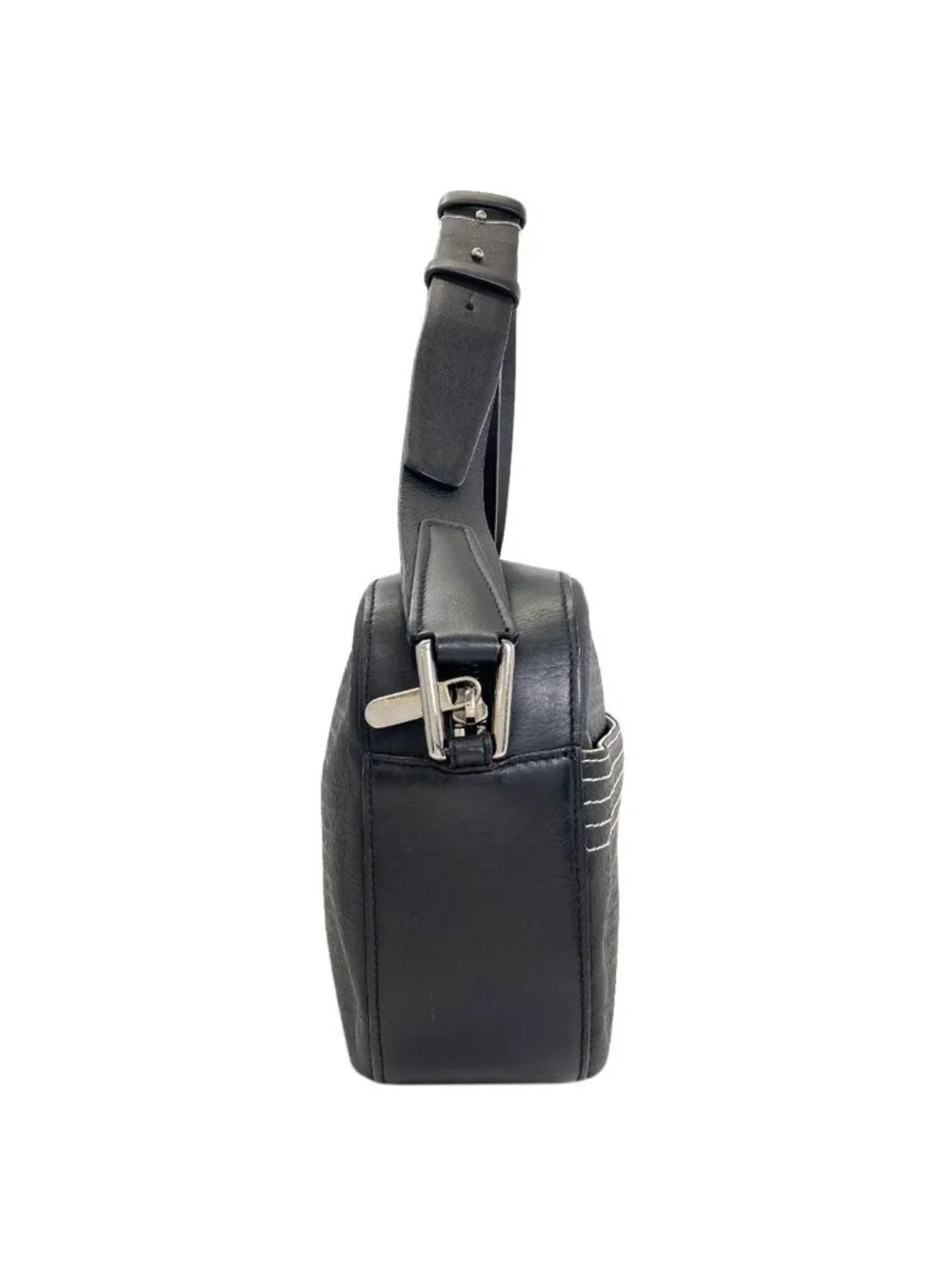 Loewe Anagram Embossed Shoulder Bag Leather